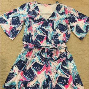 NWOT Lilly Pulitzer Madilyn Romper in Star Struck